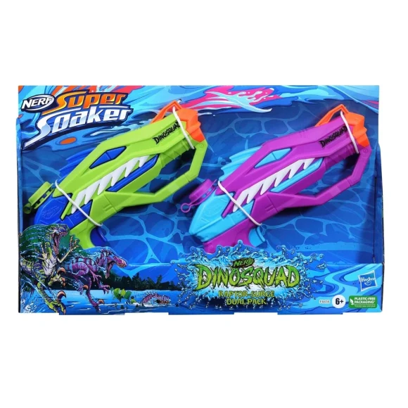 Hasbro Nerf Dinosquad Super Soaker Raptor-Surge Dual Pack F8436 - Image 3