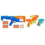 Hasbro Nerf N Series Gear Up Pack, 3x Blasters, 18 Nerf N1 Darts F8633