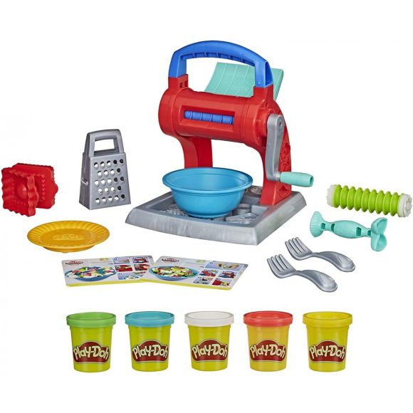 Play-Doh Kitchen Creations Noodle Party Playset with 5 Non-Toxic Play-Doh Colors E7776 - Image 2