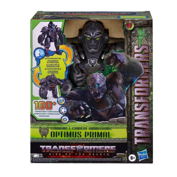 Hasbro Transformers: Rise of the Beasts Command & Convert Animatronic Optimus Primal Toy F3937 - Image 2