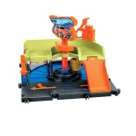 Hot Wheels City Downtown Express Car Wash Playset, With 1 Toy Car HDR27