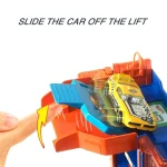 Hot Wheels City Toy Car Track Set, Downtown Car Park, 4 Levels, Working Lift & Exit Chute HDR28 - Image 3