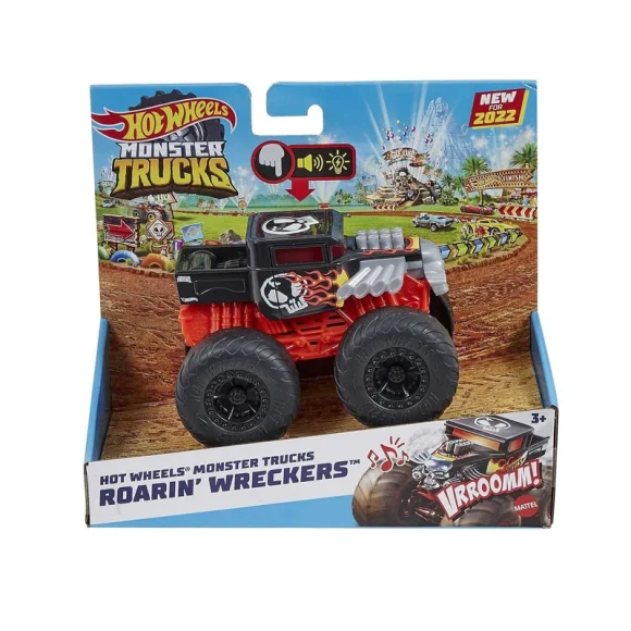 Hot Wheels Monster Trucks Roarin’ Wreckers Playset HDX61 - Image 2