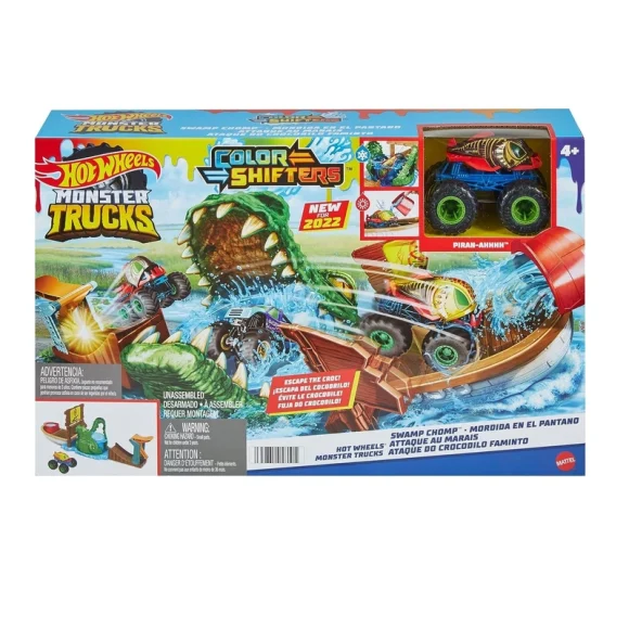 Hot Wheels Monster Trucks Color Shifters Play Set Track for Water Color Changing Toy Cars HGV14 - Image 4