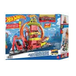 Hot Wheels City Super Loop Fire Station Playset, Track Set With 1 Toy Car HKX41 - Image 2