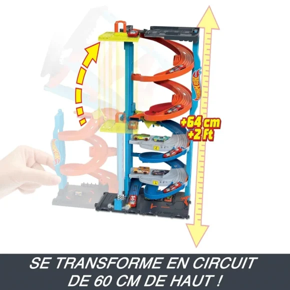 Hot Wheels City Transforming Race Tower Playset, HKX43 - Image 3